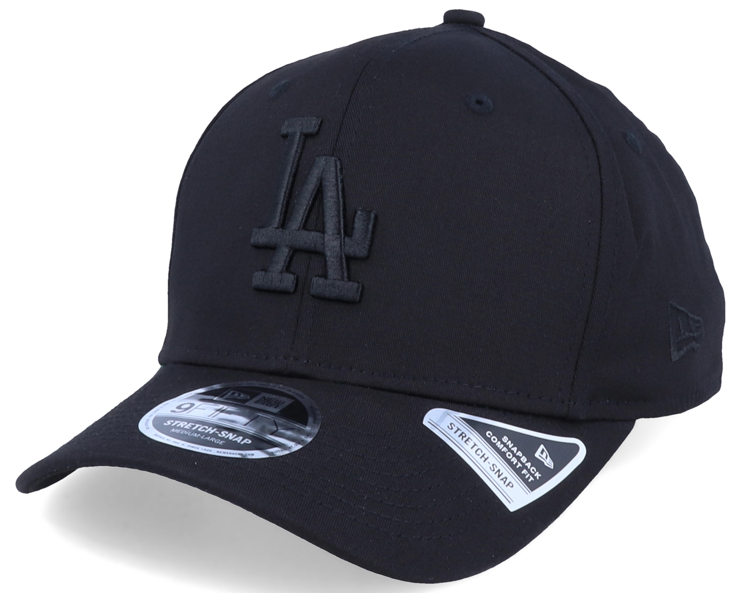 New Era Los Angeles Dodgers Tonal 9FIFTY Stretch Snapback Cap – Black