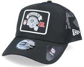 Oakland Raiders NFL Wordmark Black Trucker - New Era