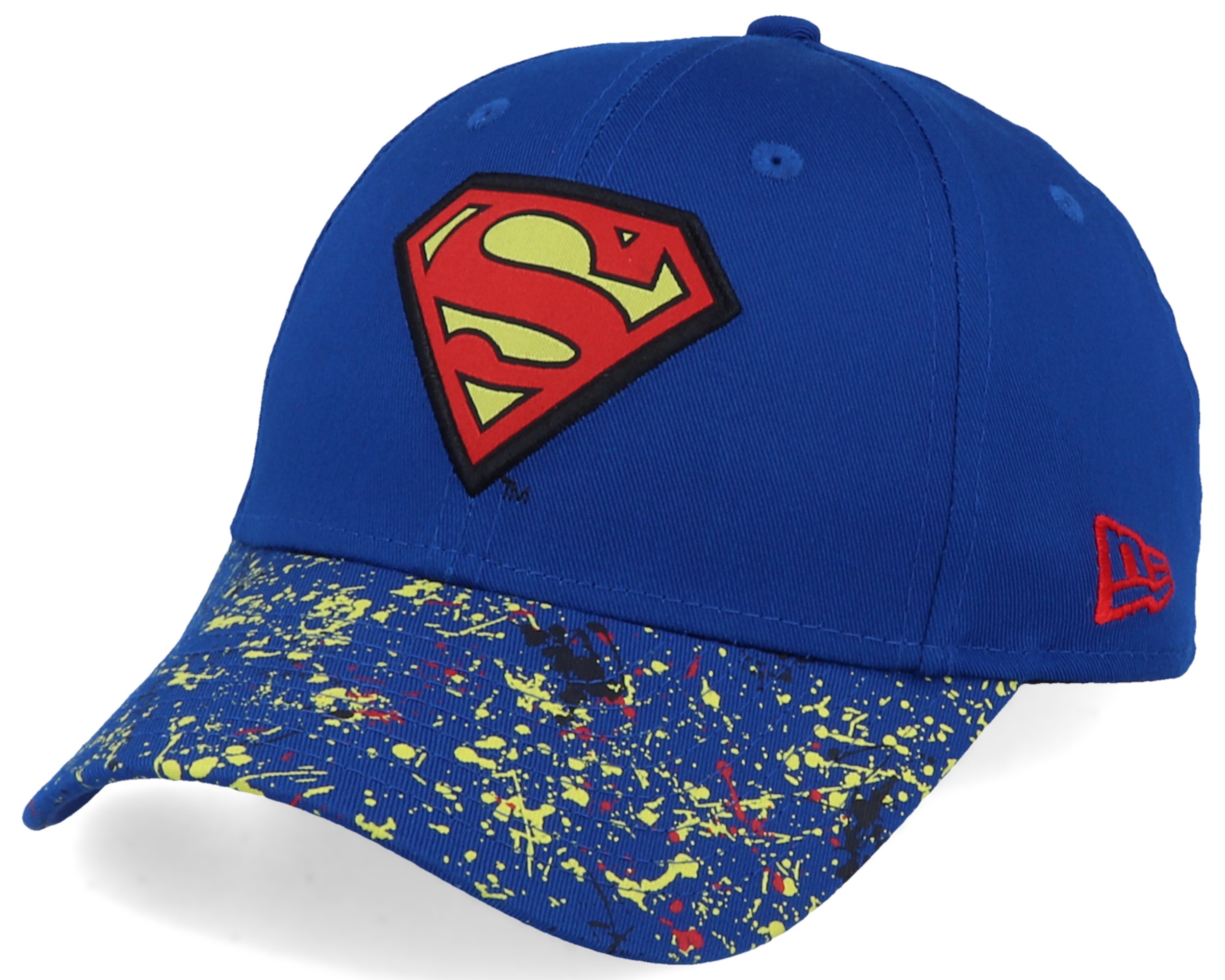 Kids Splatter 9Forty Superman Blue/Yellow Adjustable - New Era cap ...