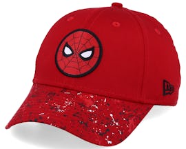 Kids Splatter 9Forty Spiderman Red/Black Adjustable - New Era
