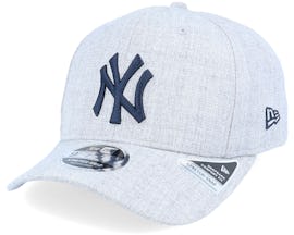 New York Yankees Heather Base 9Fifty Stretch Snap Heather Grey/Navy Adjustable - New Era