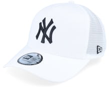 New York Yankees Essential A-Frame White/Black Trucker - New Era