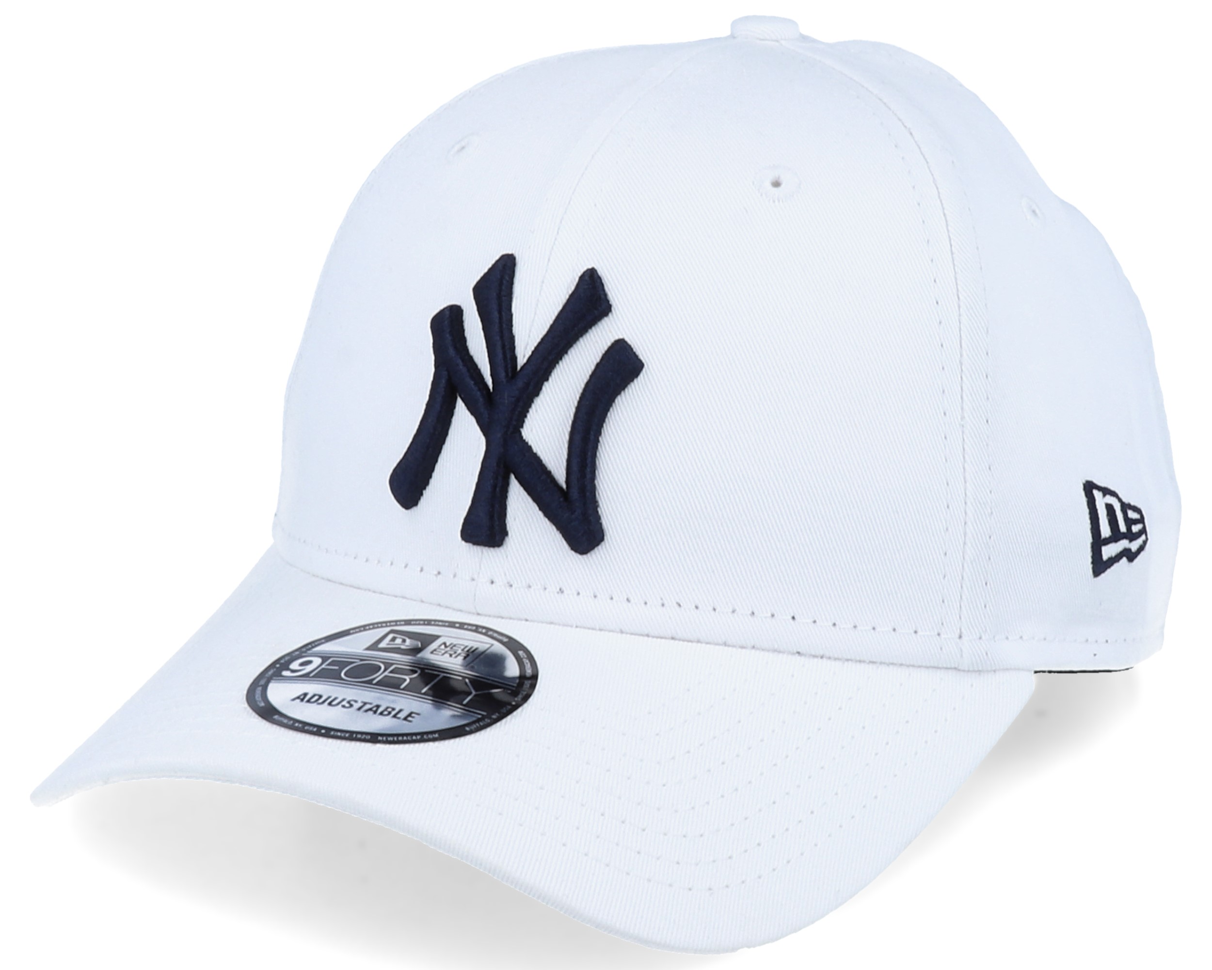 New York Yankees Essential 9Forty White/Navy Adjustable - New Era cap ...