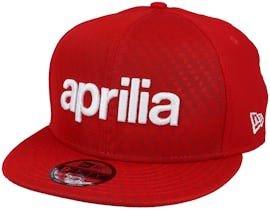 Aprilia SP20 Script 9Fifty Scarlet Red/White Snapback - New Era