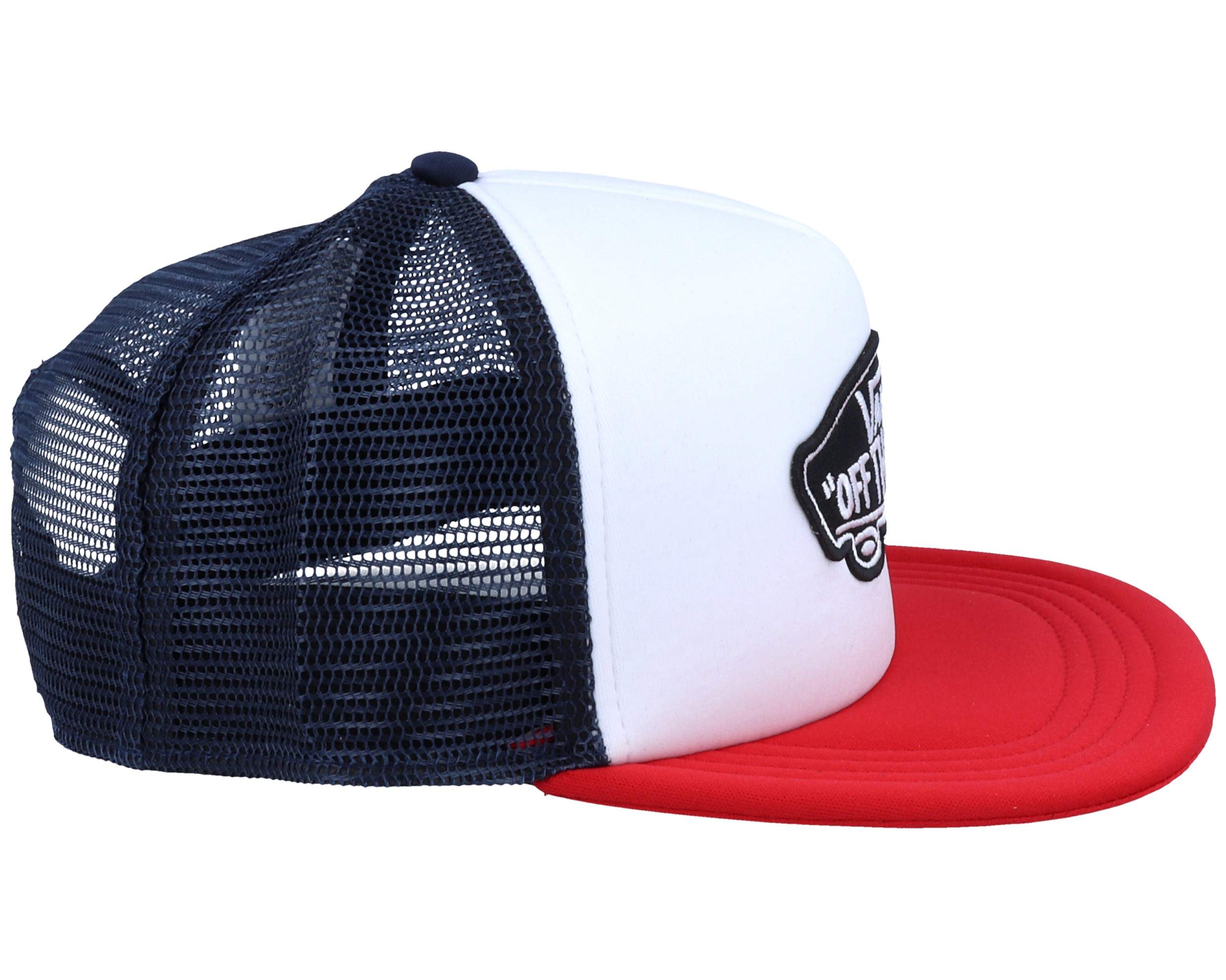 red white and blue vans hat