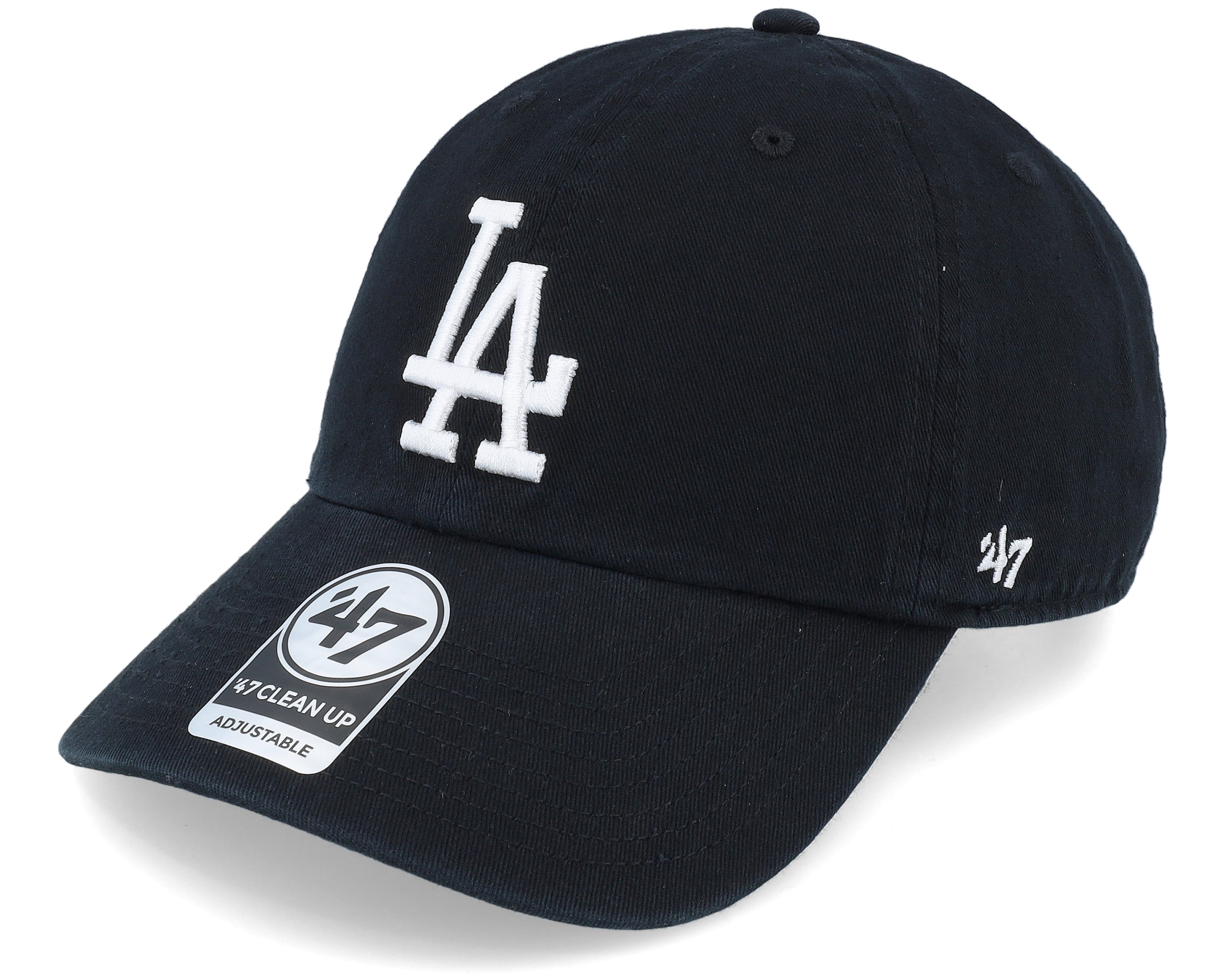 Los Angeles Dodgers 47 Mvp Black Black White Adjustable 47 Brand