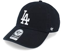 Los Angeles Dodgers Clean Up Black/White Adjustable - 47 Brand