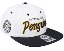 Pittsburgh Penguins Crosstown Captain White/Black Snapback - 47 Brand