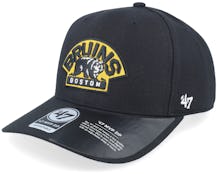 Boston Bruins Cold Zone Mvp DP Logo Black/Yellow Adjustable - 47 Brand