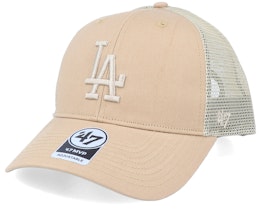 Los Angeles Dodgers Branson Mvp Khaki Trucker - 47 Brand