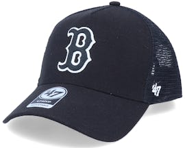 Boston Red Sox Mvp Chain Link Black/White Trucker - 47 Brand