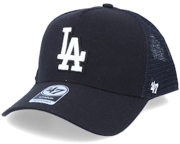 Los Angeles Dodgers Mvp Chain Link Black/White Trucker - 47 Brand