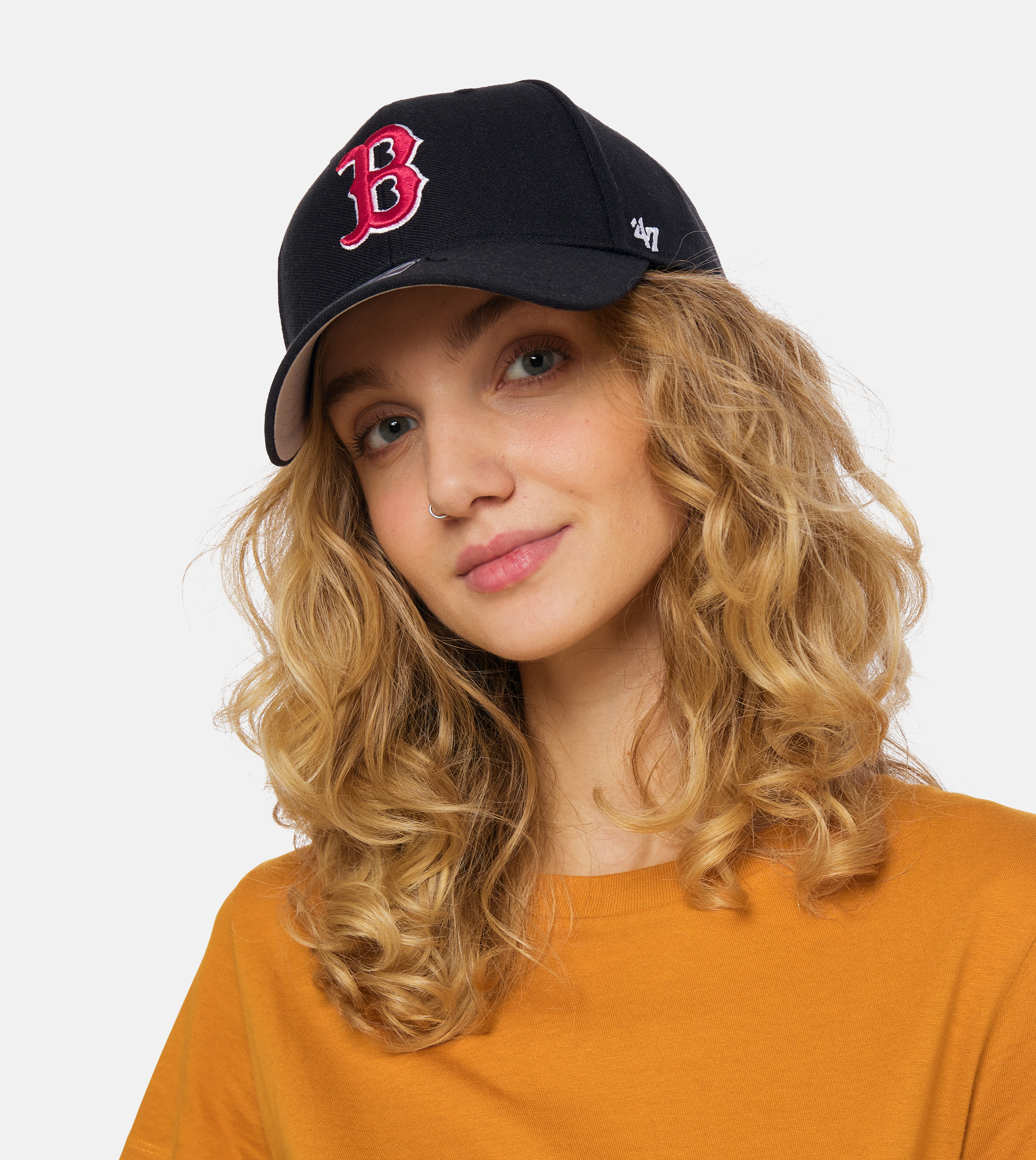 Black and red store boston red sox hat