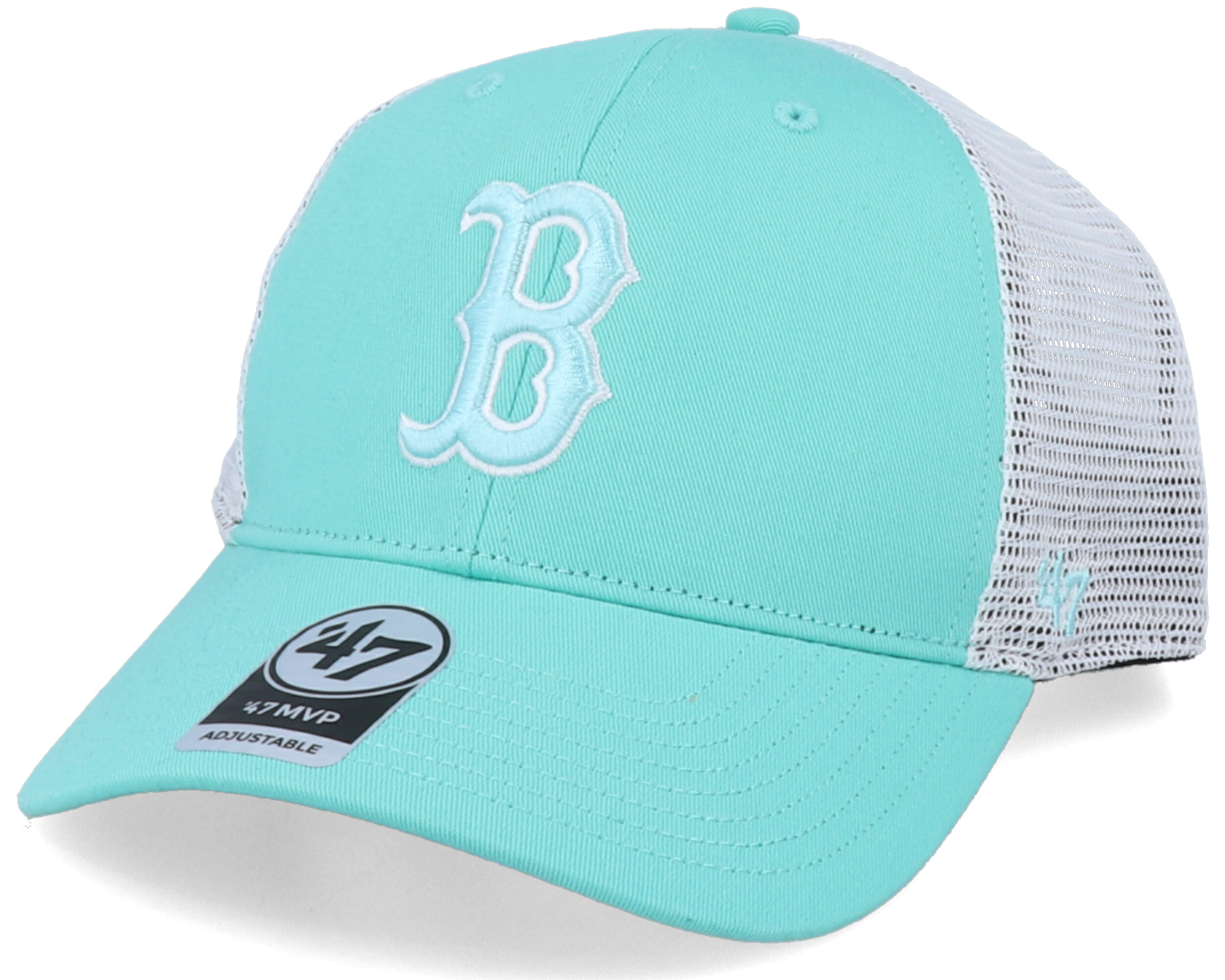 BOSTON RED SOX WOMENS 47 BRAND MVP TRUCKER-TIFFANY BLUE