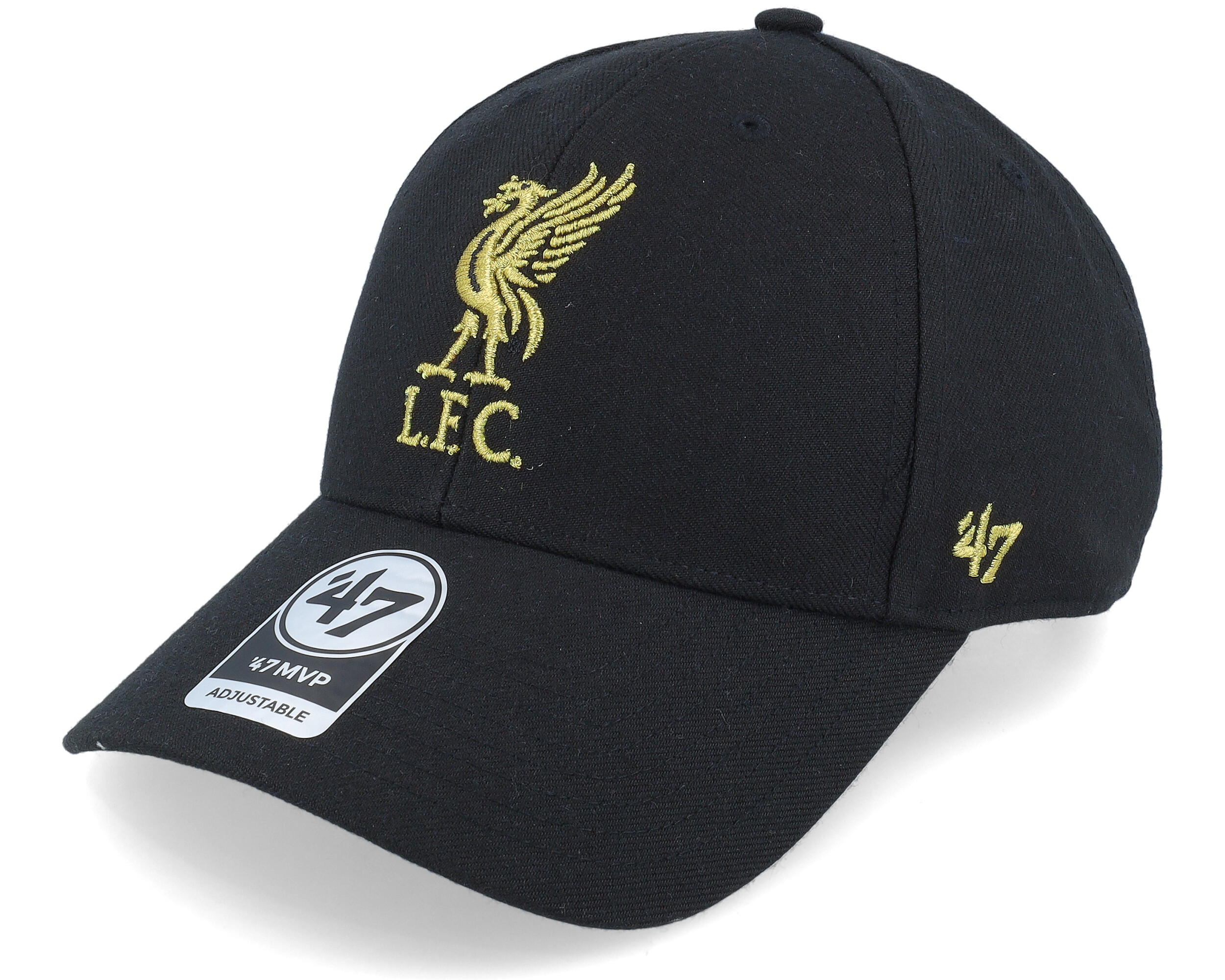 Liverpool Exclusive Metallic Mvp Black/Gold Adjustable - 47 Brand cap ...