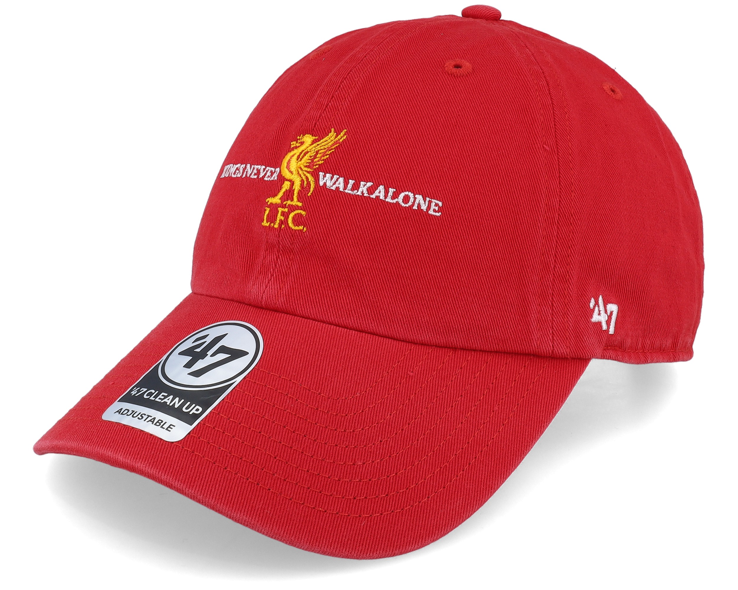 Liverpool FC Arched Clean Up Red Dad Cap 47 Brand