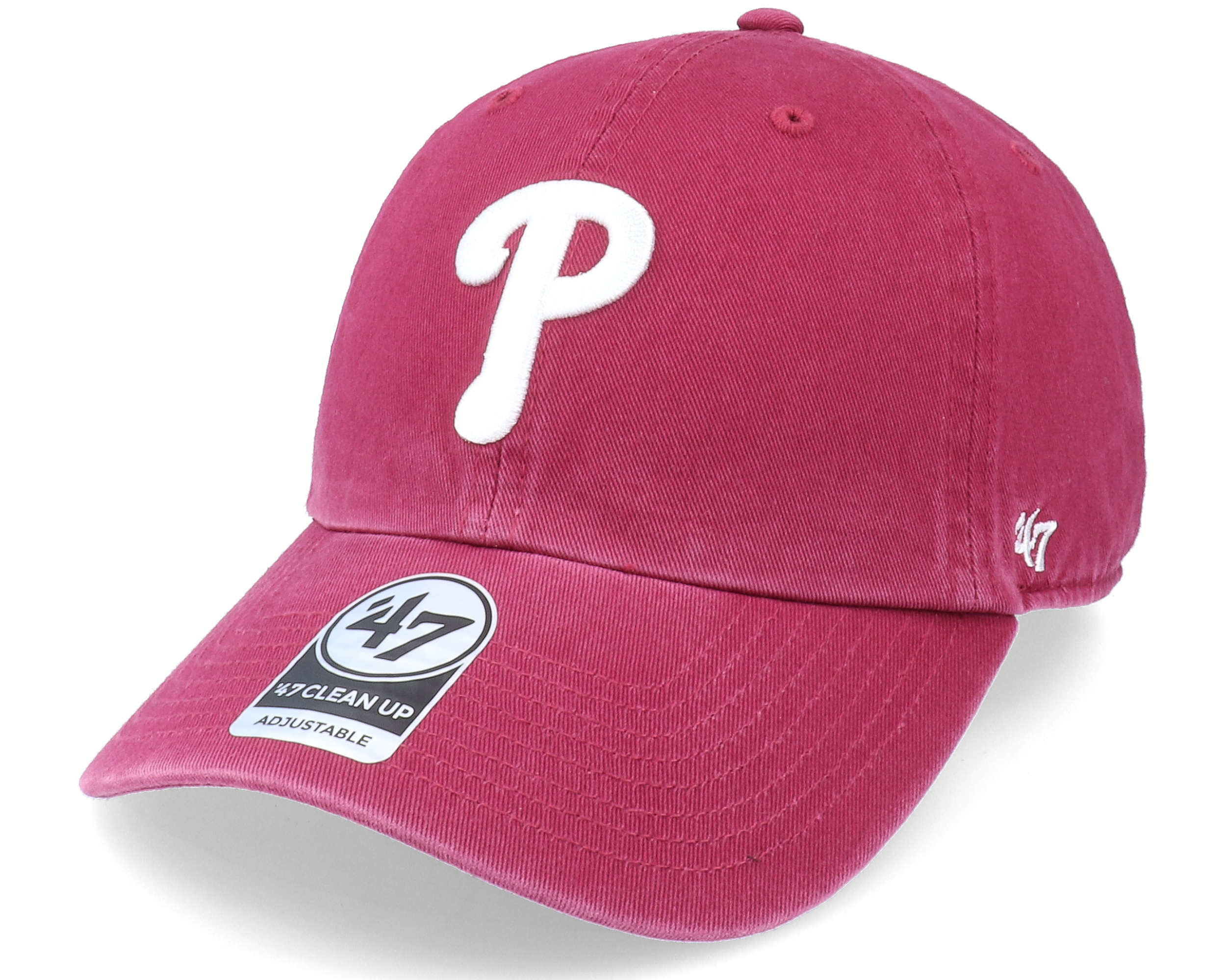 Philadelphia Phillies Grey 47 Brand Clean Up Dad Hat Baseball Cap