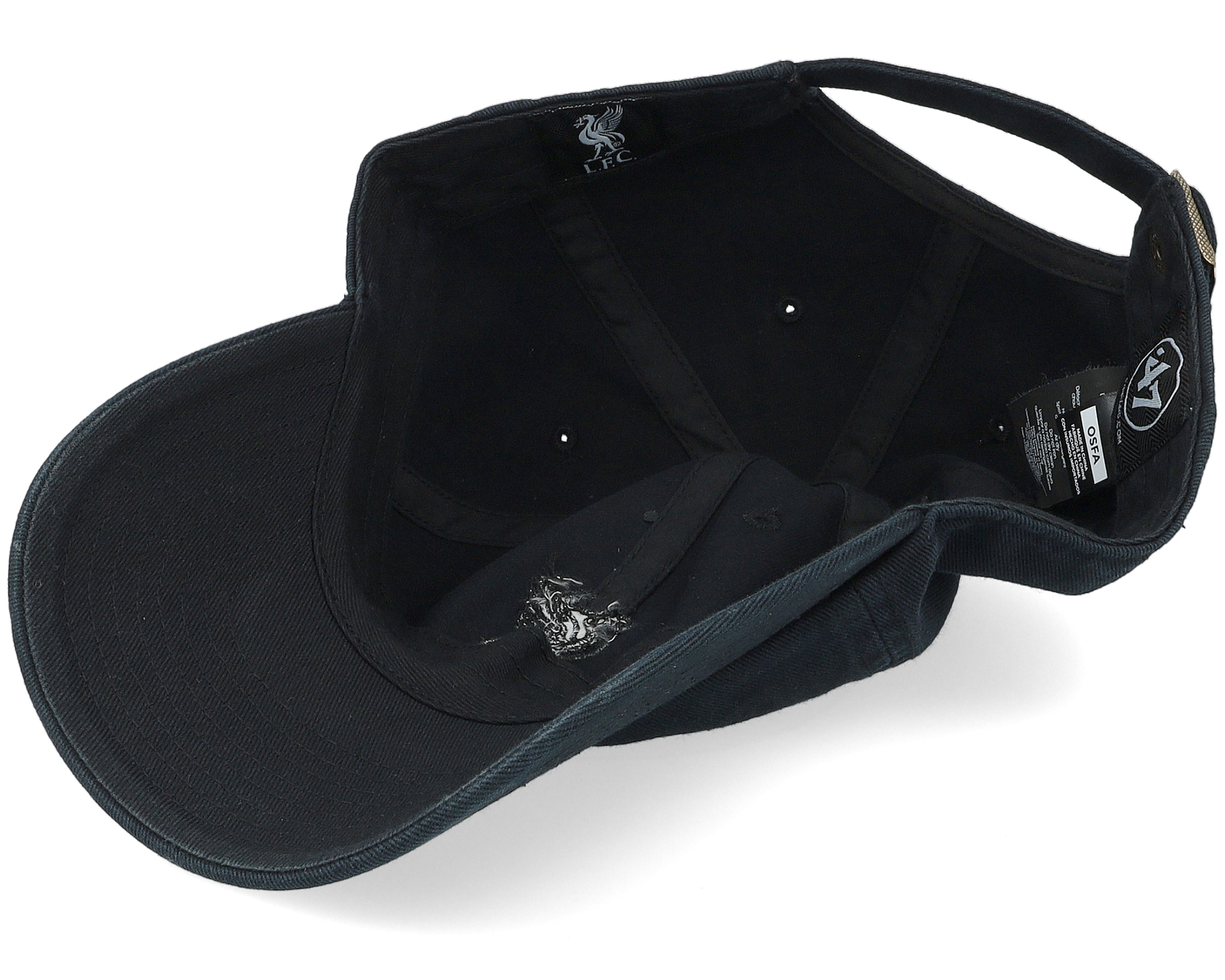 Hatstore Exclusive Liverpool FC Black/Black Dad Cap | Hatstore.com