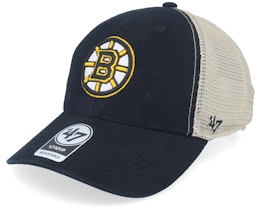Boston Bruins Flagship Wash Mvp Black/Beige Trucker - 47 Brand