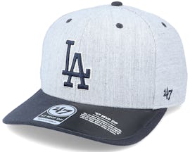 Los Angeles Dodgers Storm Cloud TT Mvp DP Heather Grey/Navy Adjustable - 47 Brand