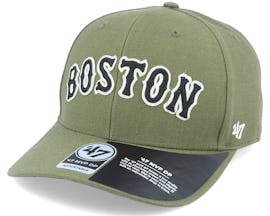Boston Red Sox Chain Link Script Mvp DP Sandalwood Green/Black Adjustable - 47 Brand