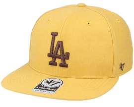 Los Angeles Dodgers No Shot Captain Wheat/Brown Snapback - 47 Brand
