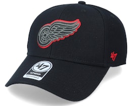 Detroit Red Wings Mvp Black/Red Outline Adjustable - 47 Brand