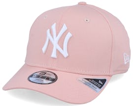 Kids New York Yankees League Essential 9Fifty Stretch Snap Peach/White Adjustable - New Era
