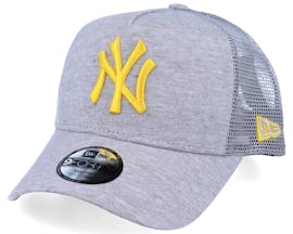 Kids New York Yankees Jersey Essential 9Forty A-Frame Heather Grey/Yellow Trucker - New Era
