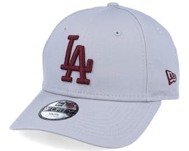 Kids Los Angeles Dodgers Essential 9Forty Light Grey/Crimson Adjustable - New Era