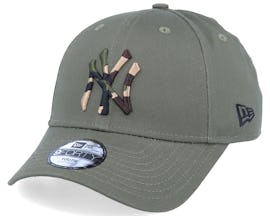 Kids New York Yankees Camo Infill 9Forty Olive/Camo Adjustable - New Era