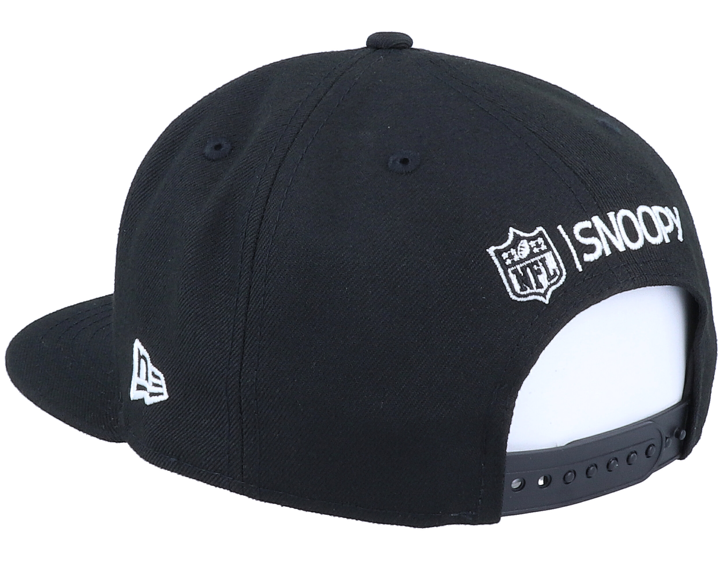 Vintage NFL Oakland Raiders 1990s Black Wave Adjustable