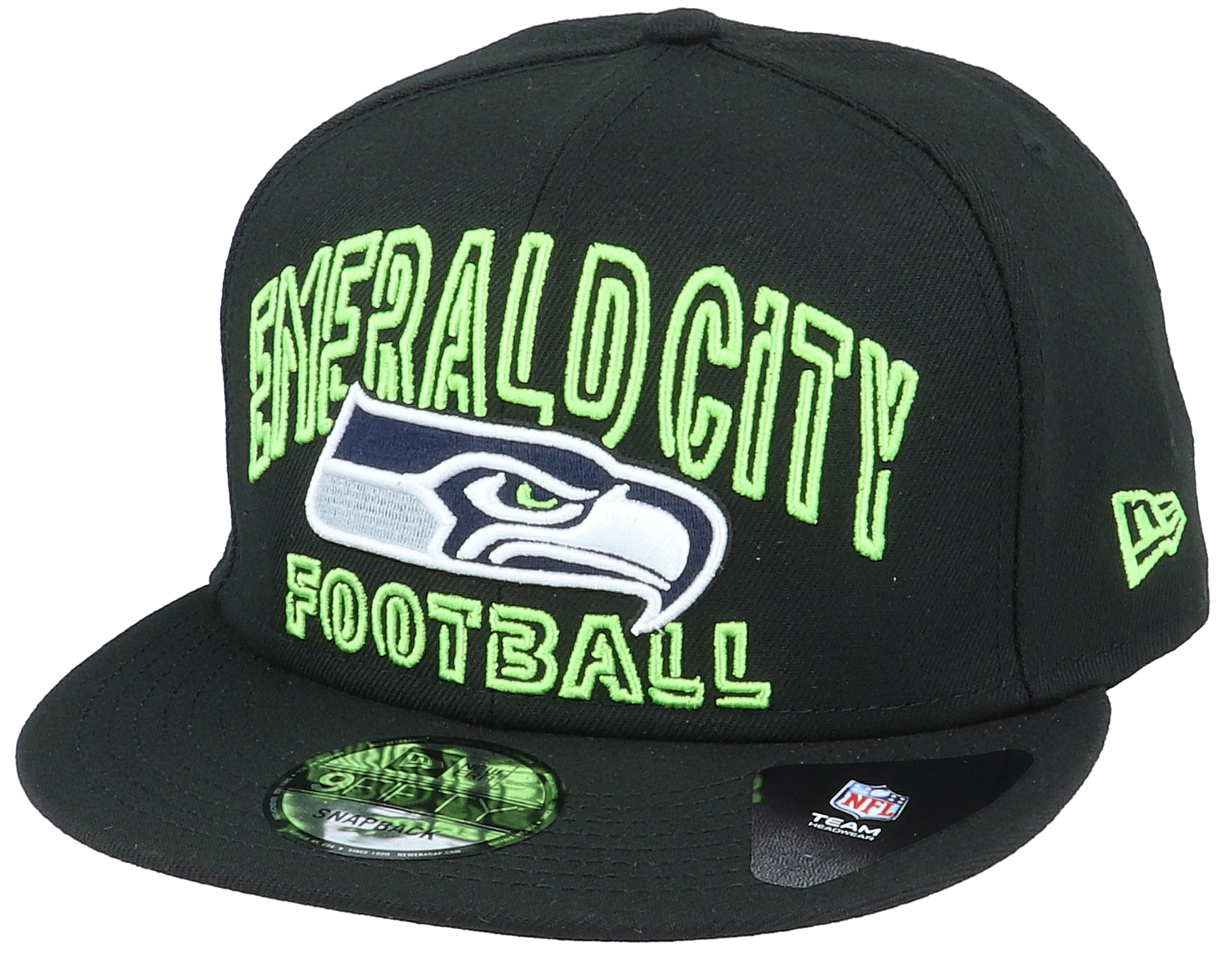 Seattle Seahawks NFL 20 Draft Alt 9Fifty Black Snapback Hatstore
