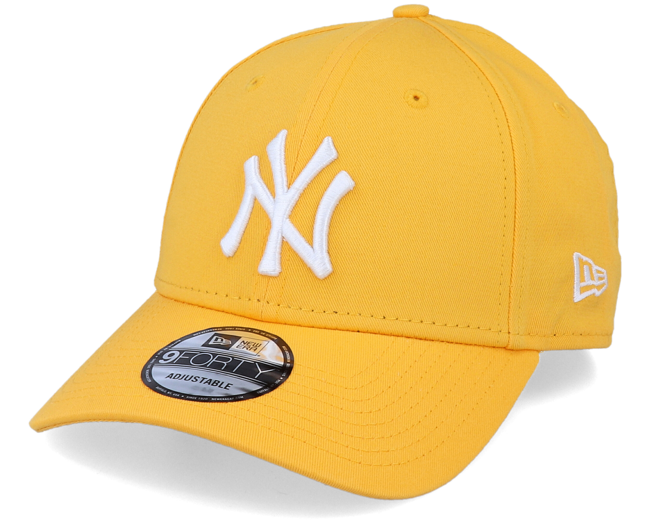 New York Yankees League Essential 9Forty Yellow/White Adjustable - New ...