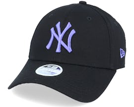 New York Yankees Womens League Essential 9Forty Black/Purple Adjustable - New Era