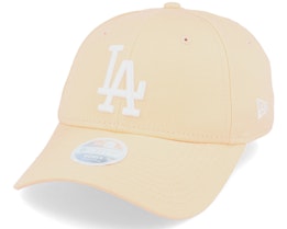 Los Angeles Dodgers Womens League Essential 9Forty Peach/White Adjustable - New Era