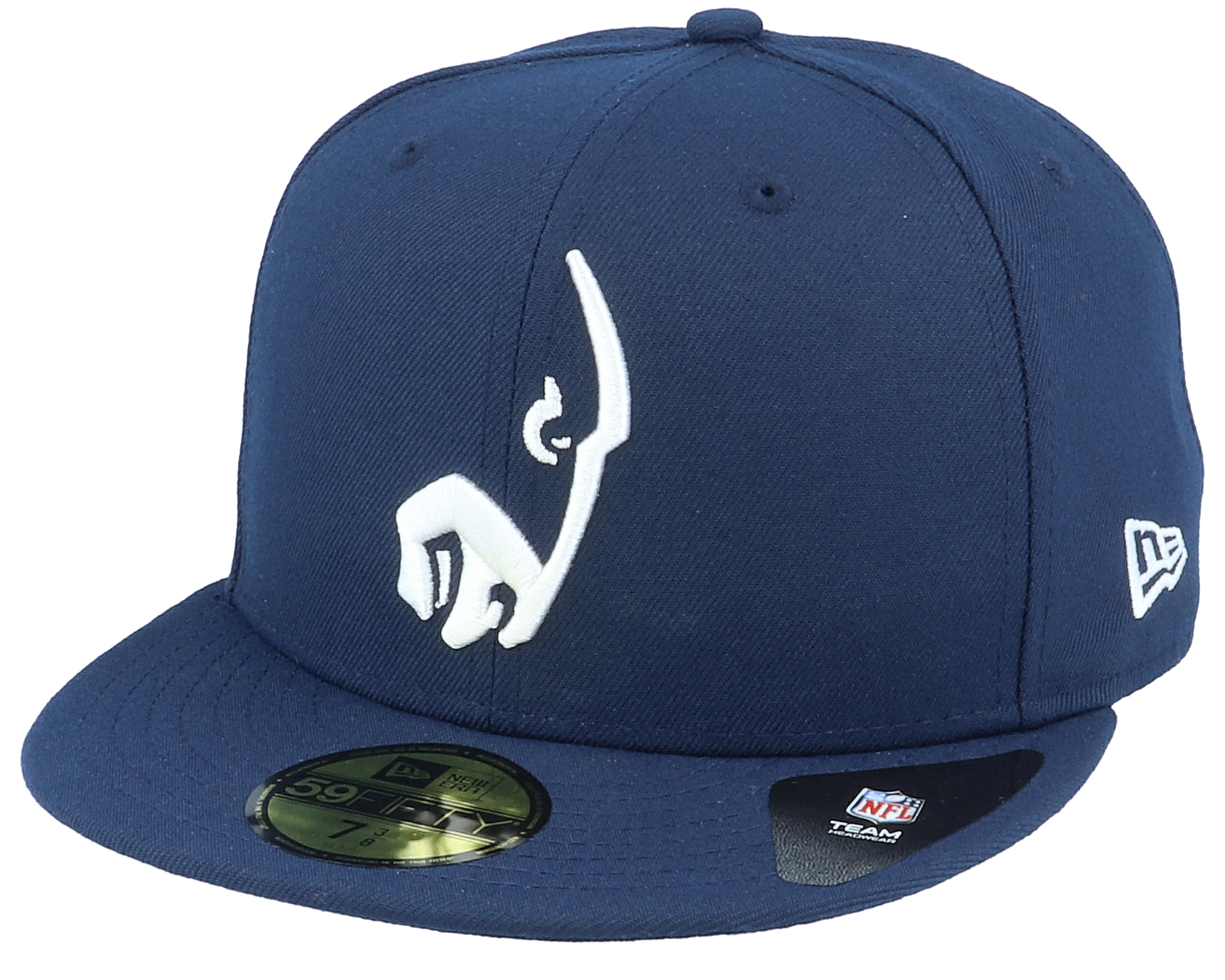 Los Angeles Rams Tonal 59Fifty OTC Navy/White Fitted | Hatstoreworld.com