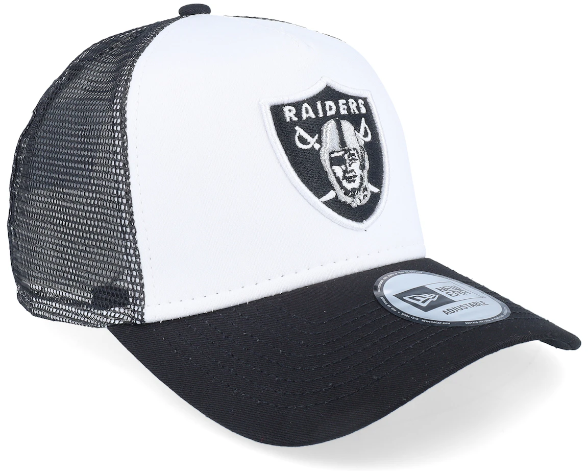 Las Vegas Raiders Colour Block White/Black Trucker - New Era cap ...