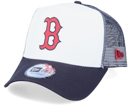 Boston Red Sox Colour Block White/Navy Trucker - New Era