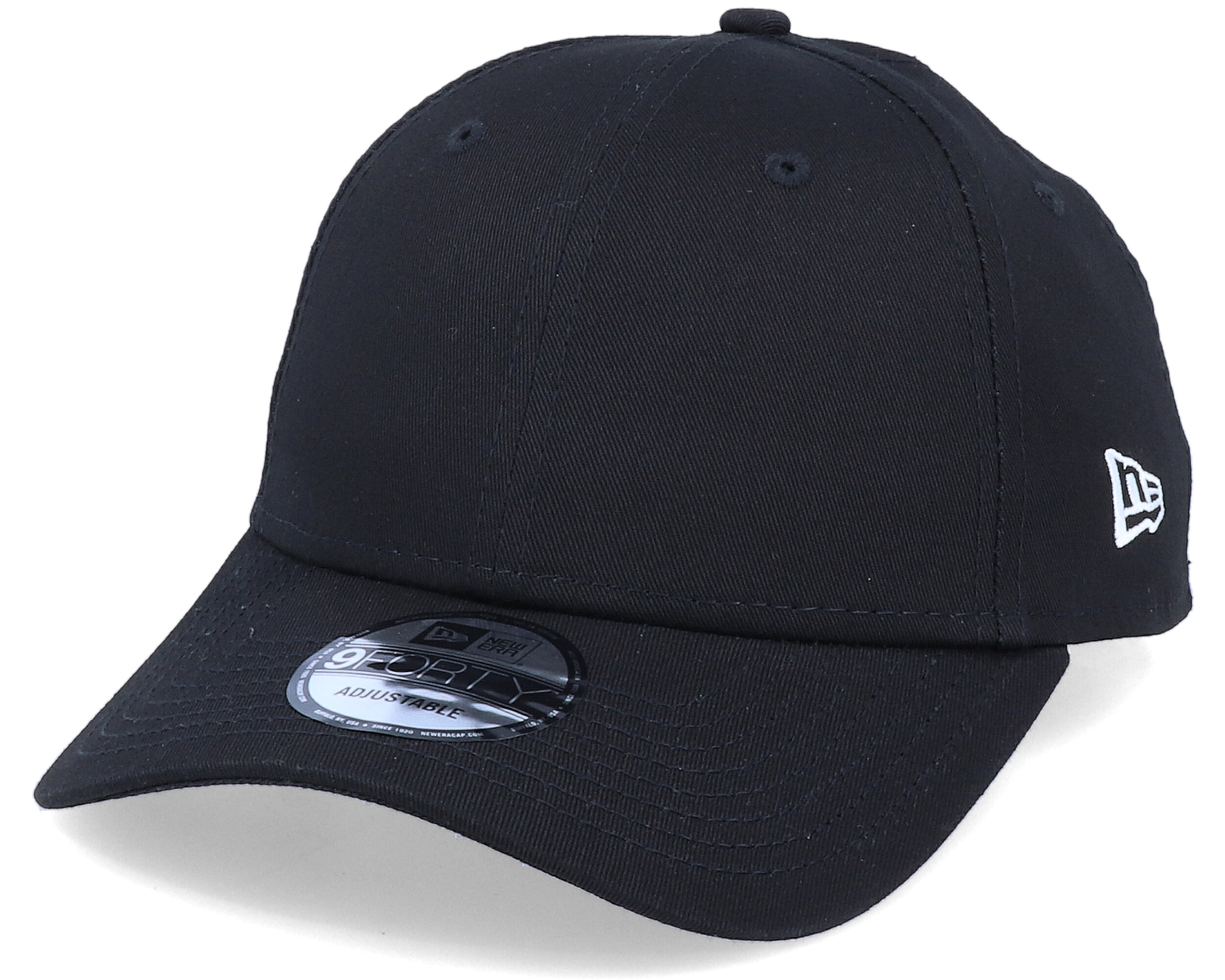 new era essential black 9forty adjustable cap