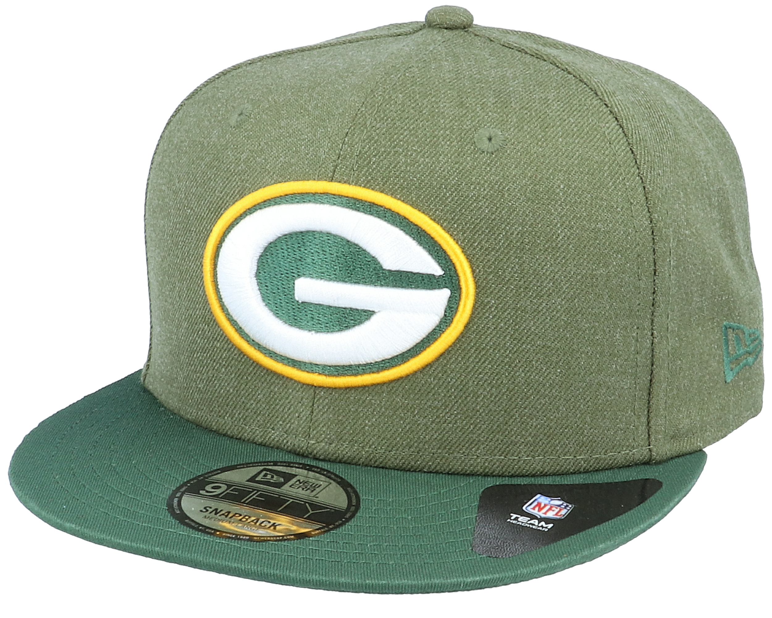 New Era 9Fifty Snapback Cap HEATHER Green Bay Packers S/M 