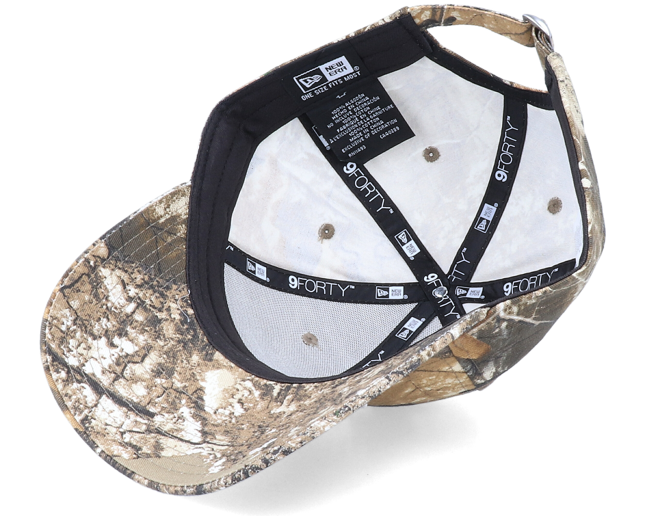 ★New Era★ Nylon Chino Script Snapback Real Tree 14693917 9Forty Real Tree Camo Adjustable - New Era | Thehatstore.pl