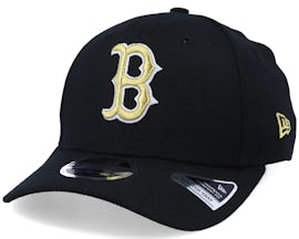 Hatstore Exclusive Boston Red Sox Black/Gold Stretch Snap - New Era