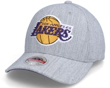 Los Angeles Lakers Team Stretch Grey Heather Grey Adjustable - Mitchell & Ness
