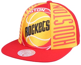 Houston Rockets Big Face Callout Hwc Red Snapback - Mitchell & Ness