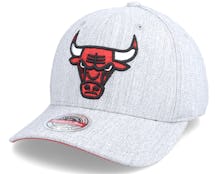 Chicago Bulls Team Stretch Heather Grey Adjustable - Mitchell & Ness