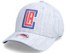 Los Angeles Clippers Team Stretch Grey Heather Grey Adjustable - Mitchell & Ness