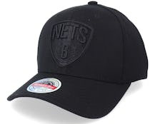 Brooklyn Nets Blacklight Black Adjustable - Mitchell & Ness