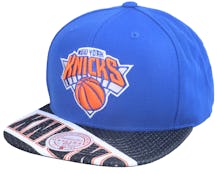 New York Knicks Slash Century Royal/Black Snapback - Mitchell & Ness