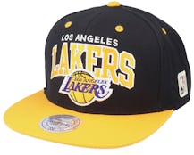Los Angeles Lakers Hwc Team Arch Black/Yellow Snapback - Mitchell & Ness